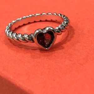 James Avery garnet ring